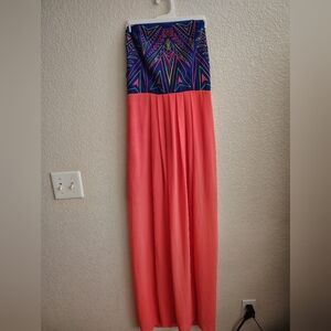 Womens jealous tomato strapless dress